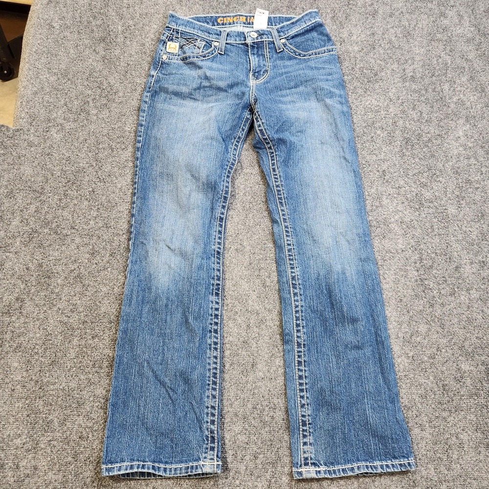 Cinch Ian Jeans Mens 29x32 Blue Medium Wash Slim Bootcut Denim Stretch Western